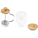 Aibo Glass & Bamboo Coffee Set - Truffle & Thyme